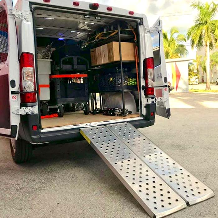 1-ton grip van for video production